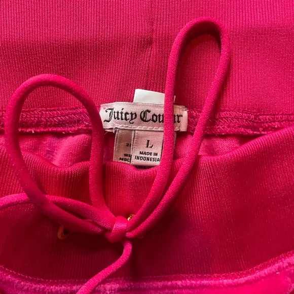 Vibrant Pink Velour Tracksuit - Picture 3 of 4